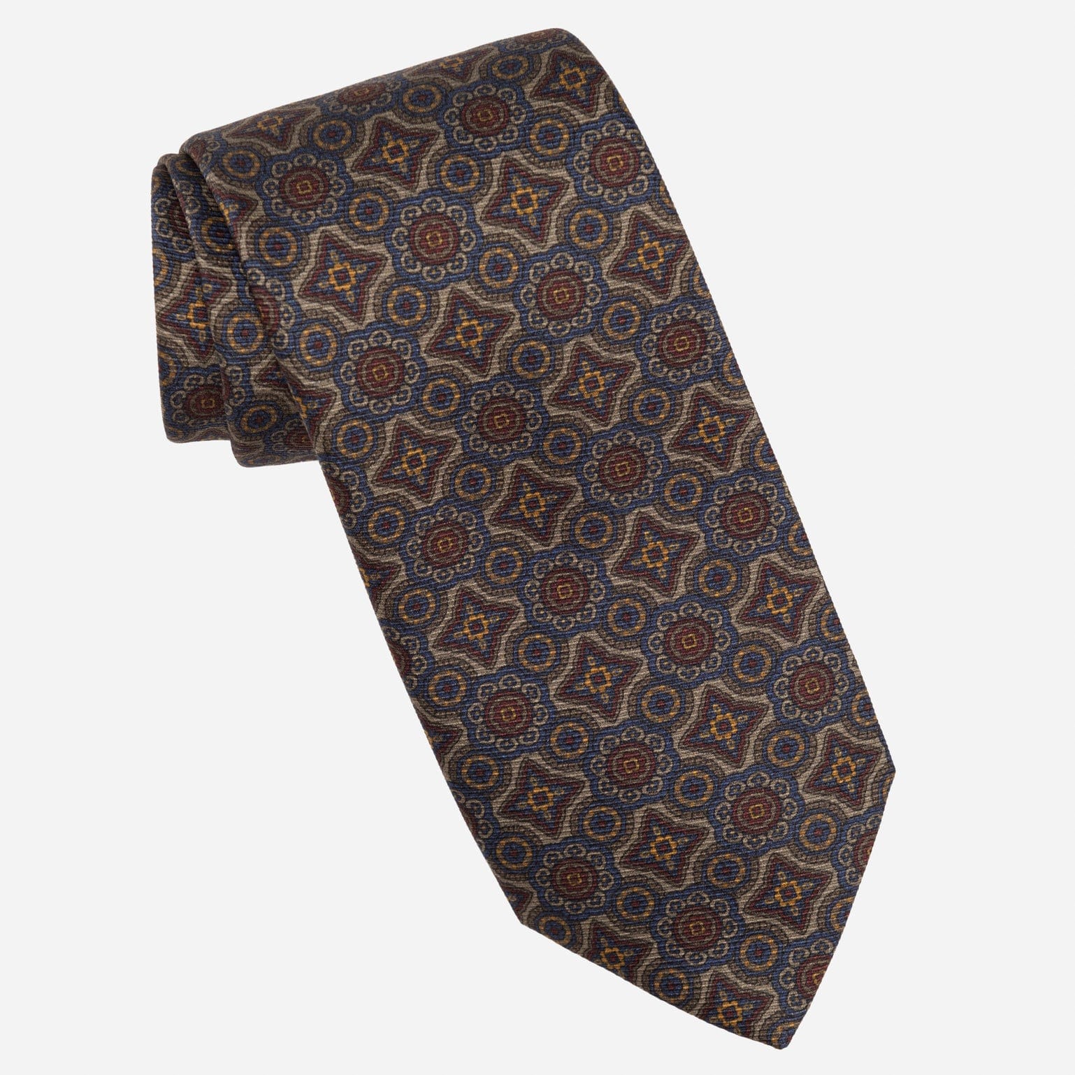 Blue Italian Madder Silk Tie