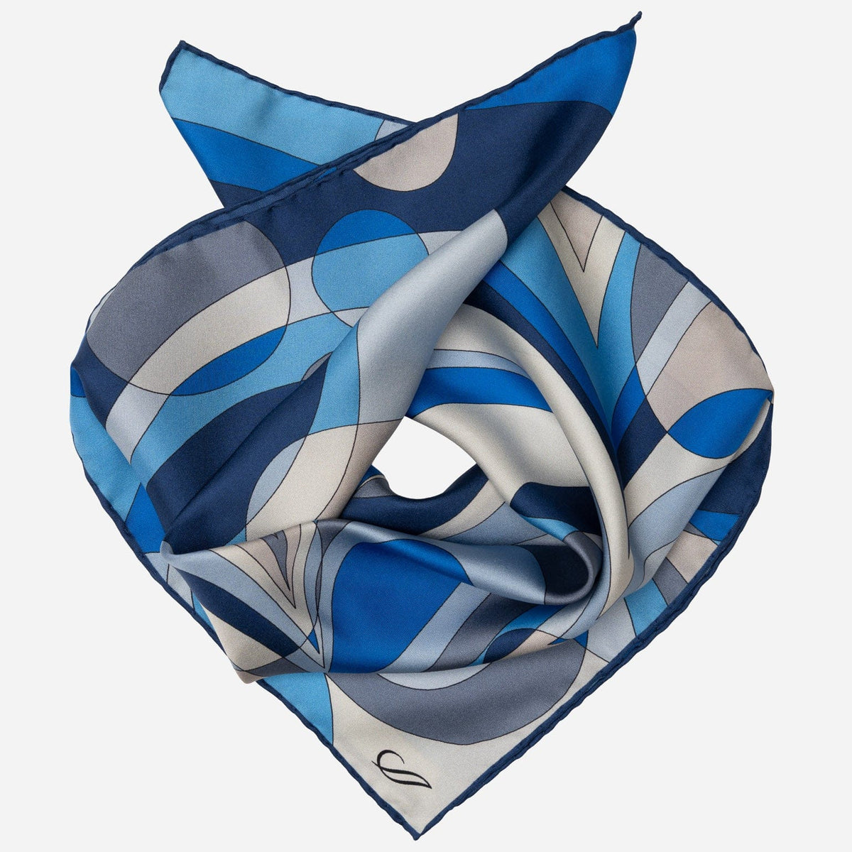 Women's Silk Bandana Blue