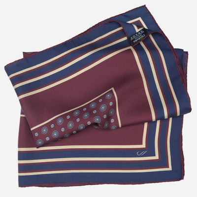 Burgundy Italian Silk Neckerchief