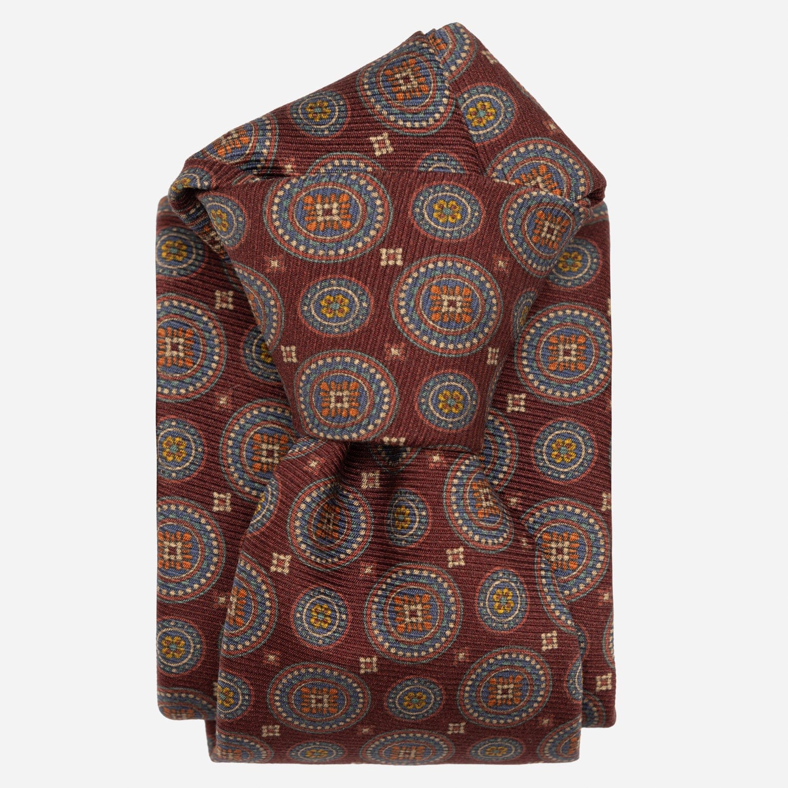 Burgundy Madder Silk Italian Tie