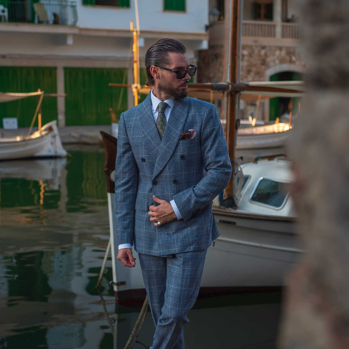 Handmade Italian woven silk tie