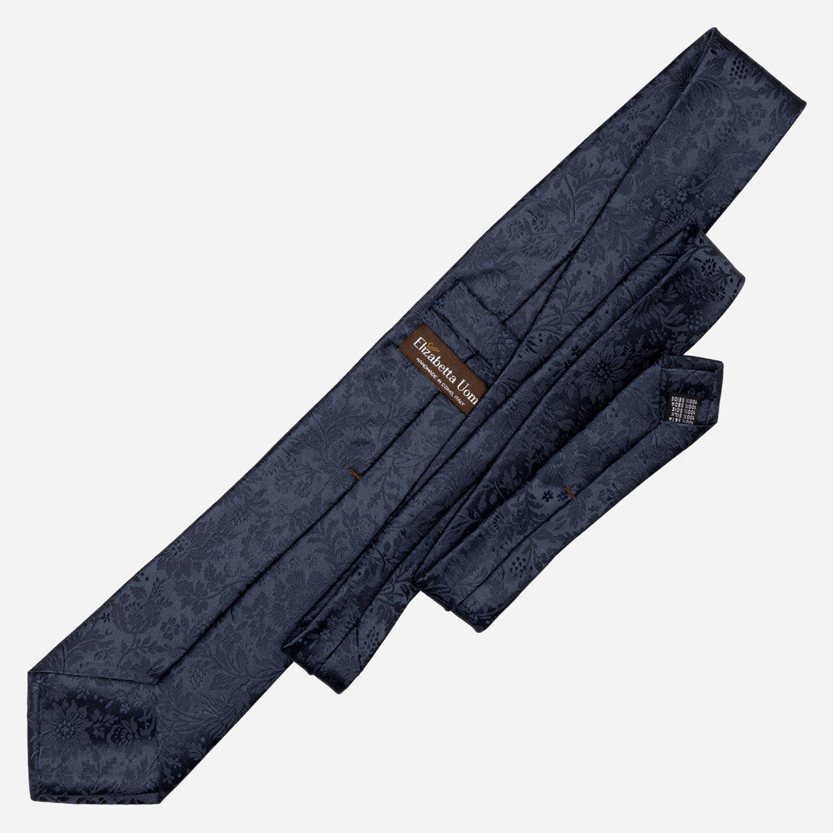 Men&#39;s Blue Floral Italian Silk Tie