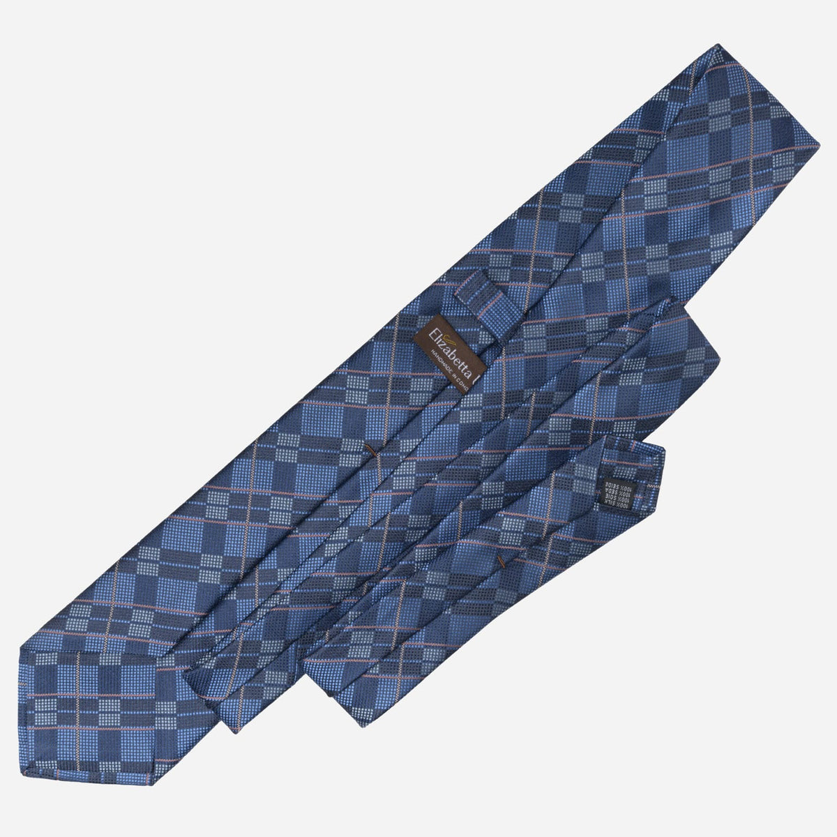 Dark Blue Italian Designer Silk Tie