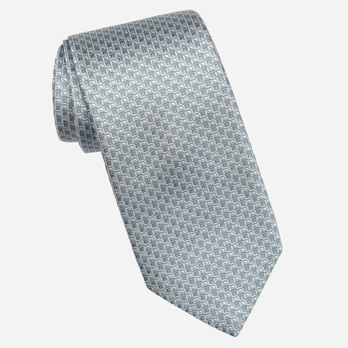 Designer Italian Silk Tie Misty Blue