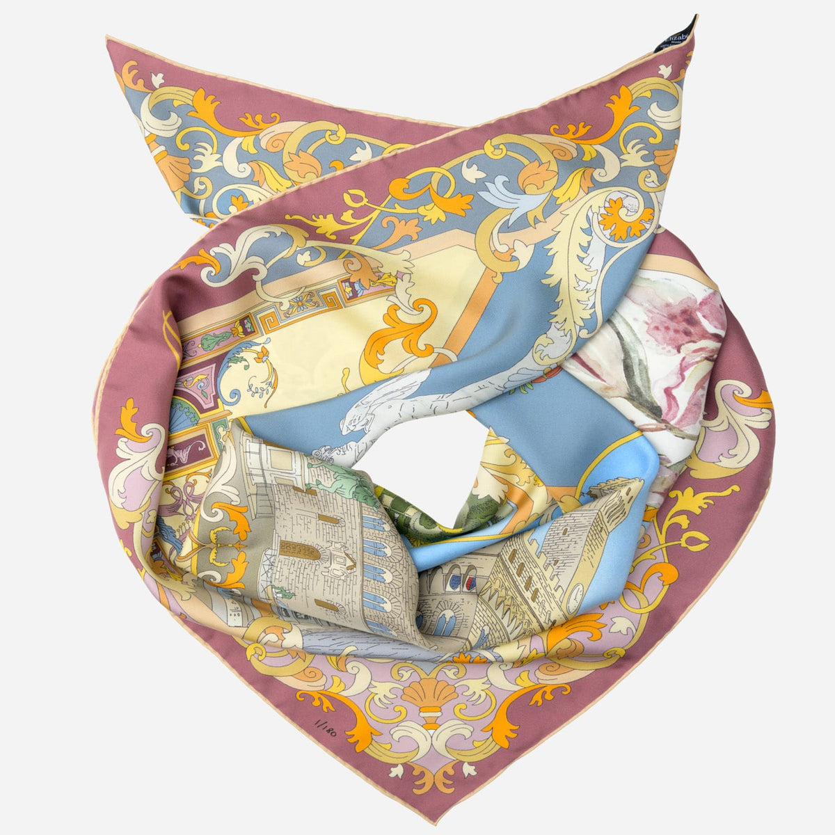 Celebrating Florence - Handmade Italian Silk Scarf
