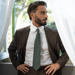 Green Madder Silk Designer Italian Tie