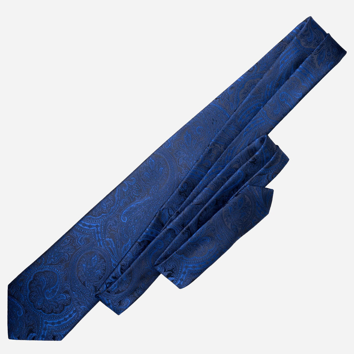 Blue Paisley Italian Silk Jacquard Tie