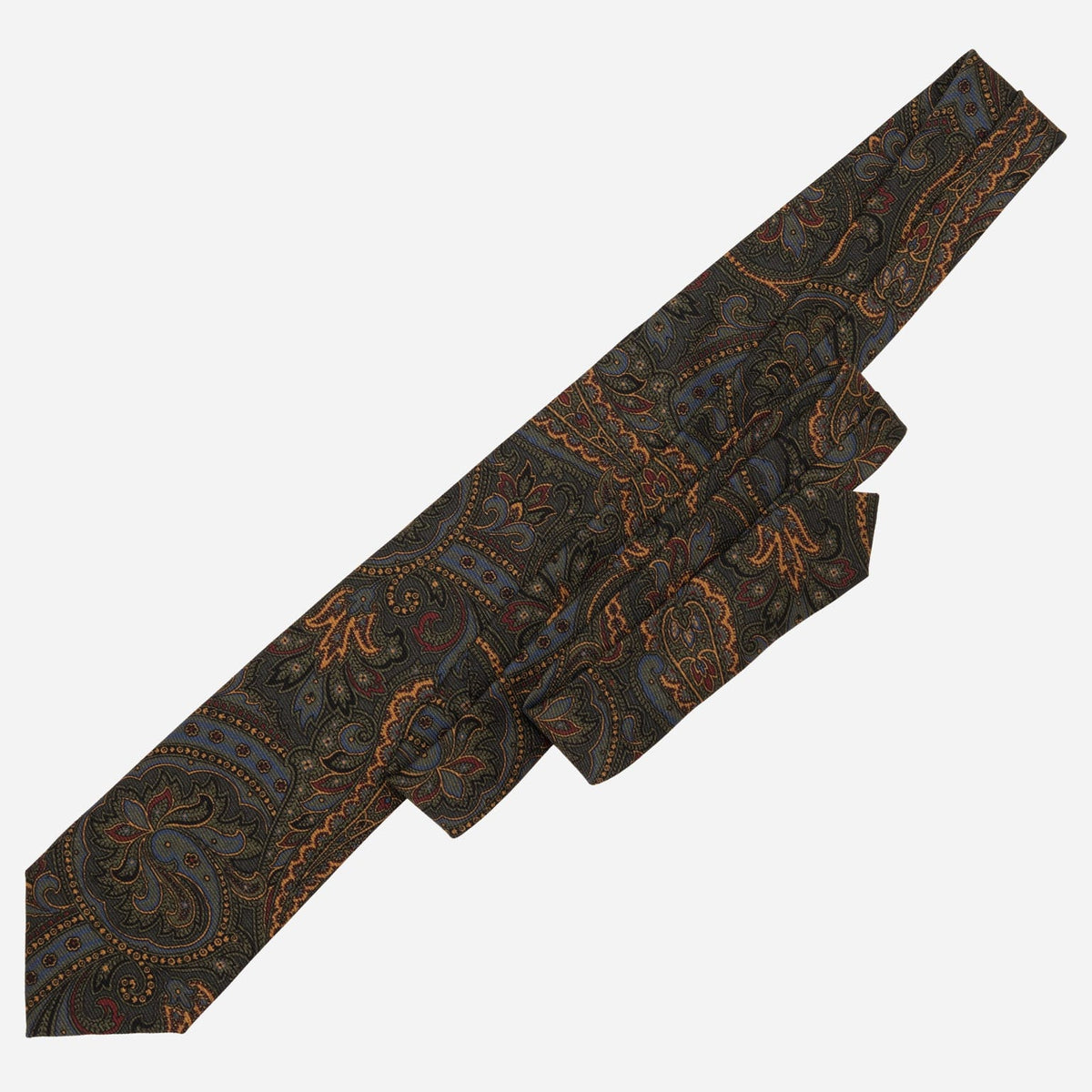 Men&#39;s handmade Italian madder silk paisley tie