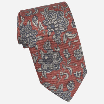 Barn Red Handmade Italian Silk Tie