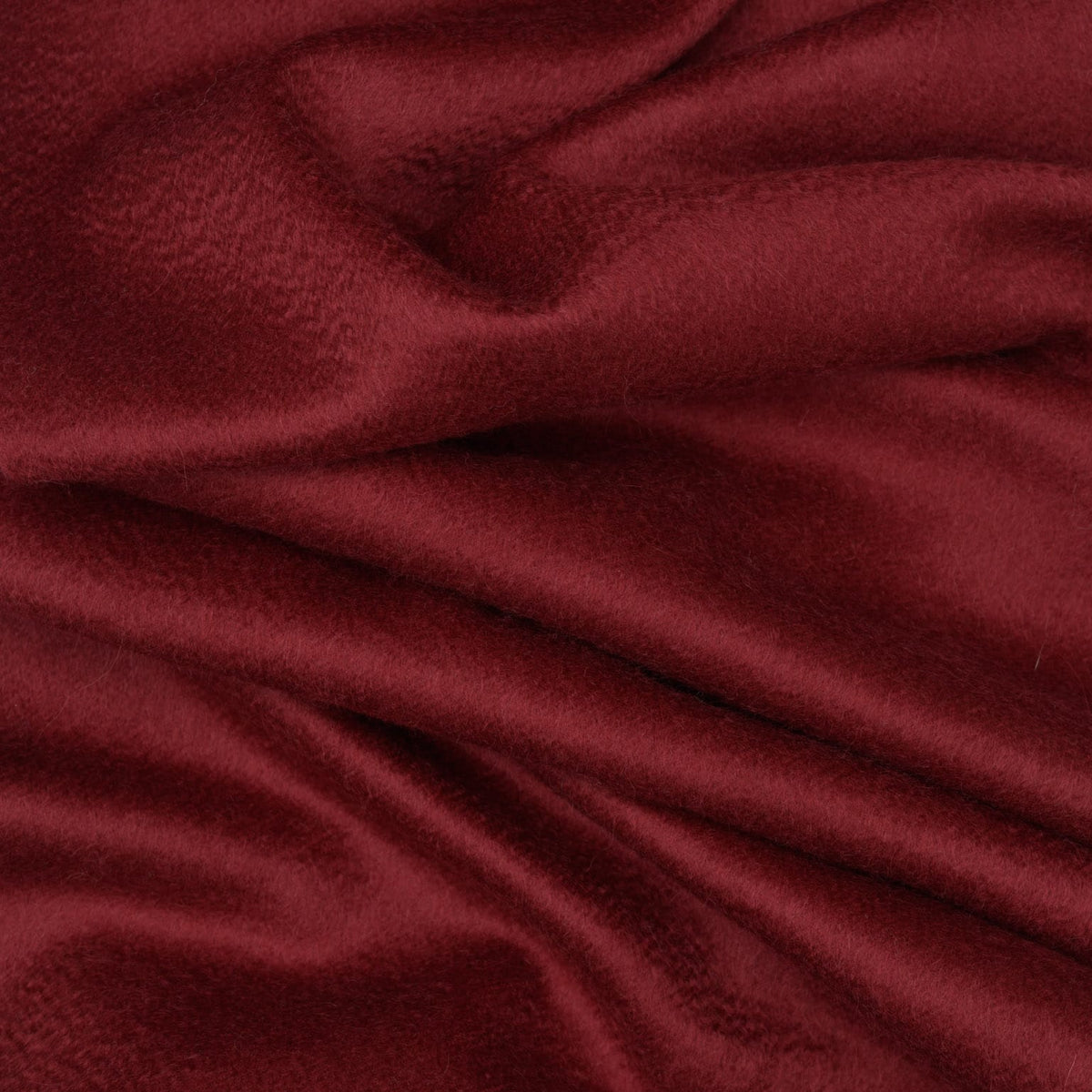 Burgundy Felted Italian Cashmere Scarf