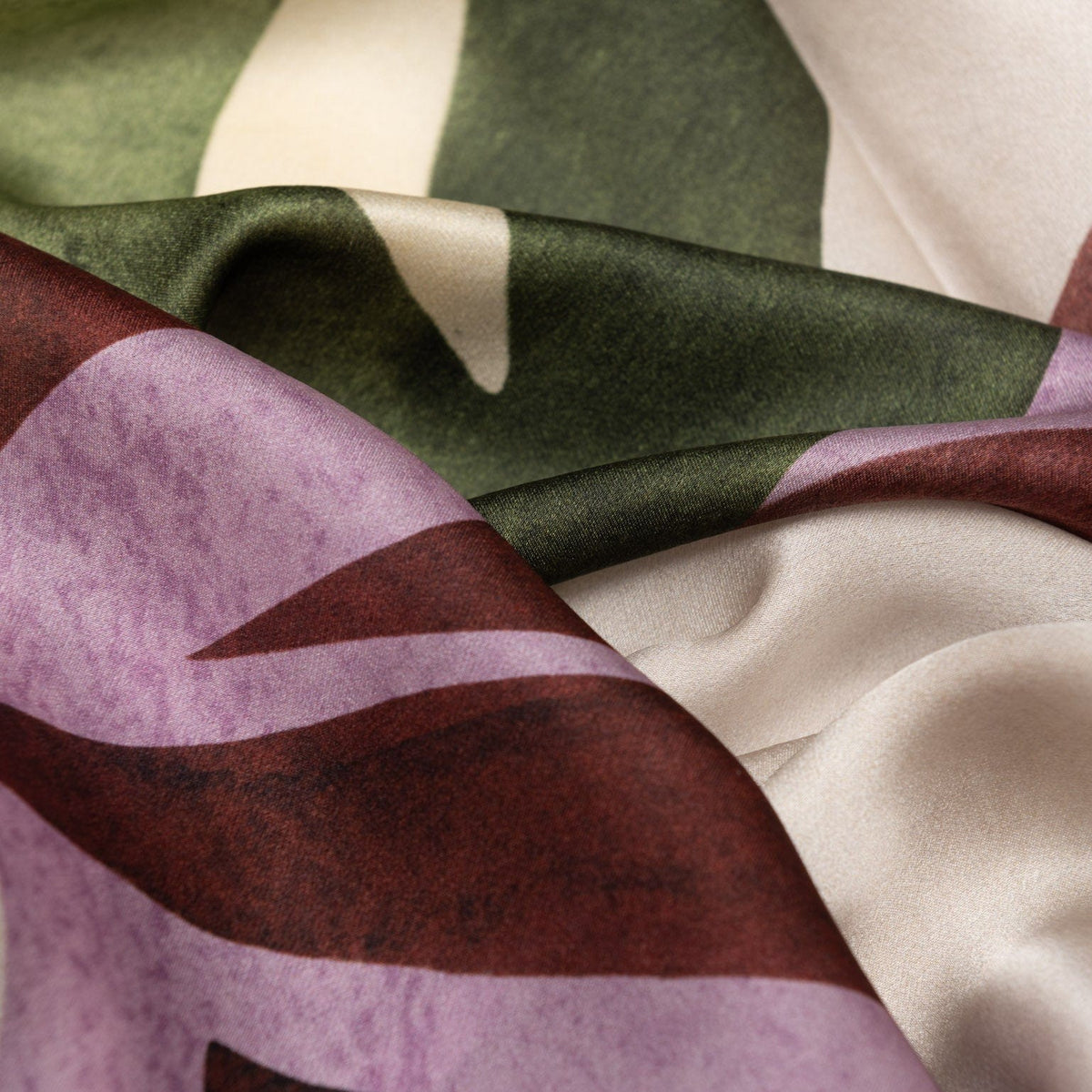 Extra Large Burgundy Silk Square Scarf