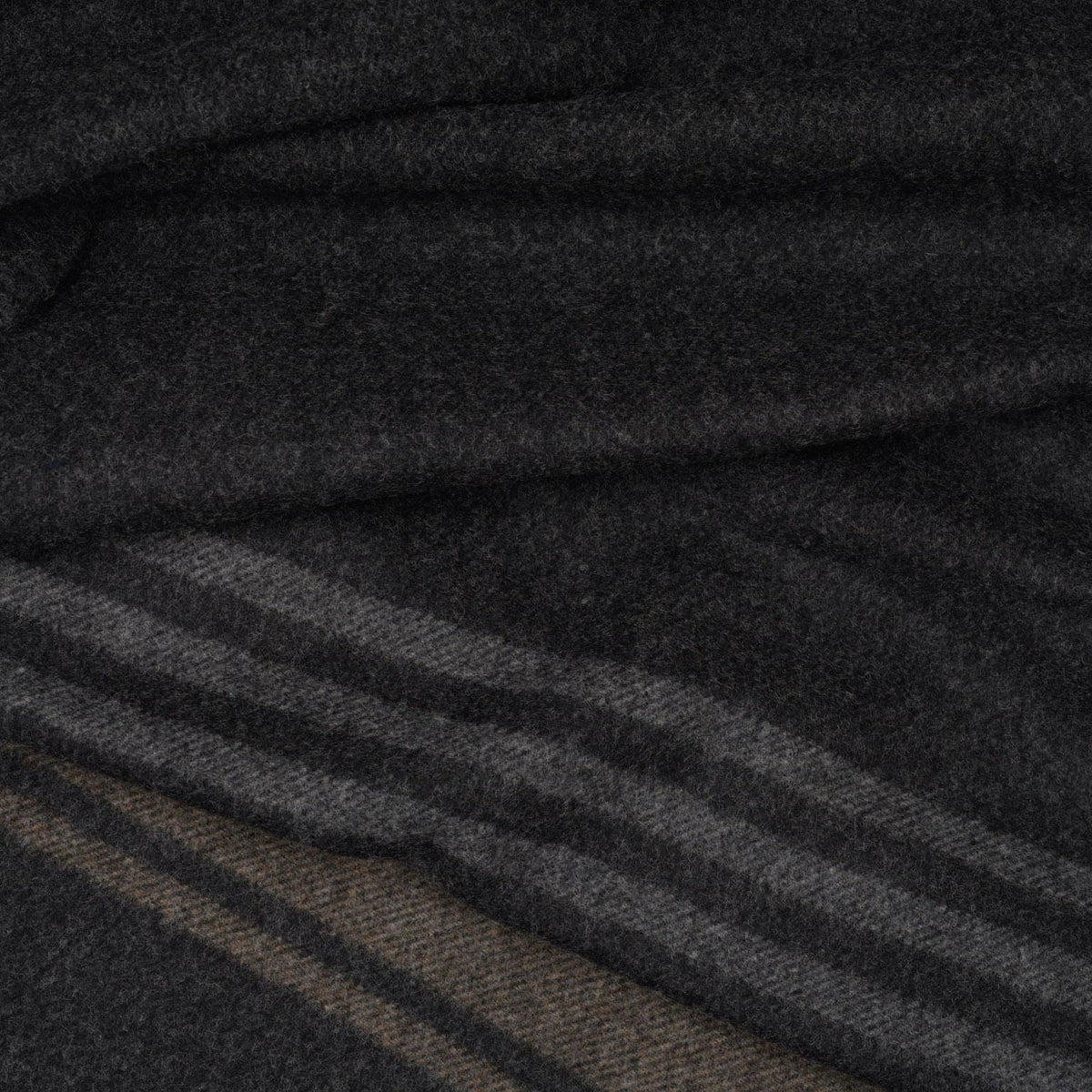 Grey Italian Wool Cashmere Scarf