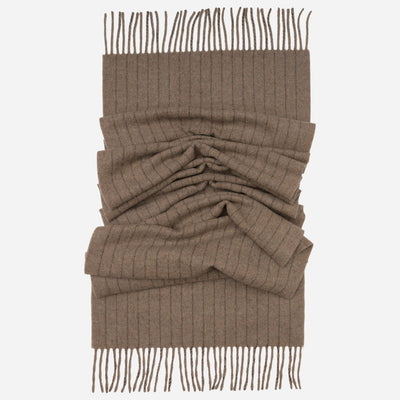 Tan Wool Cashmere Scarf