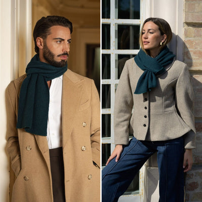Green Cashmere Neck Warmer