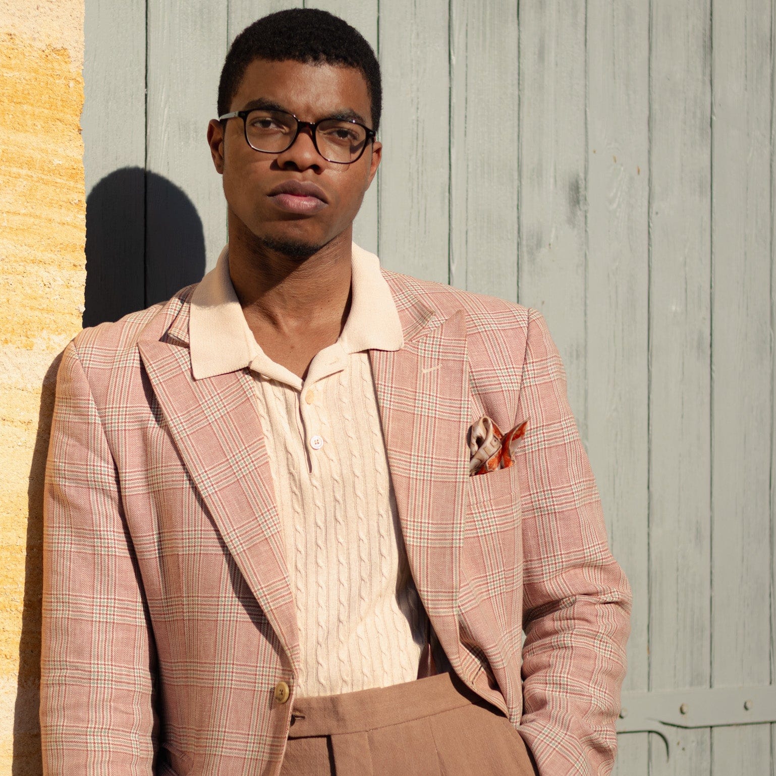 Luxury Orange Silk Italian Pocket Square