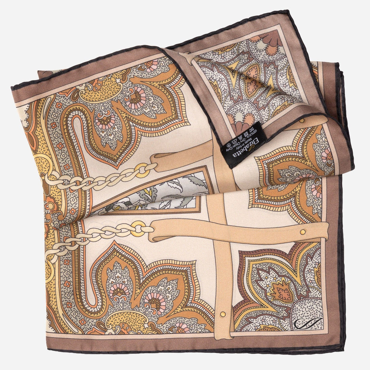 Women's Silk Bandana Brown