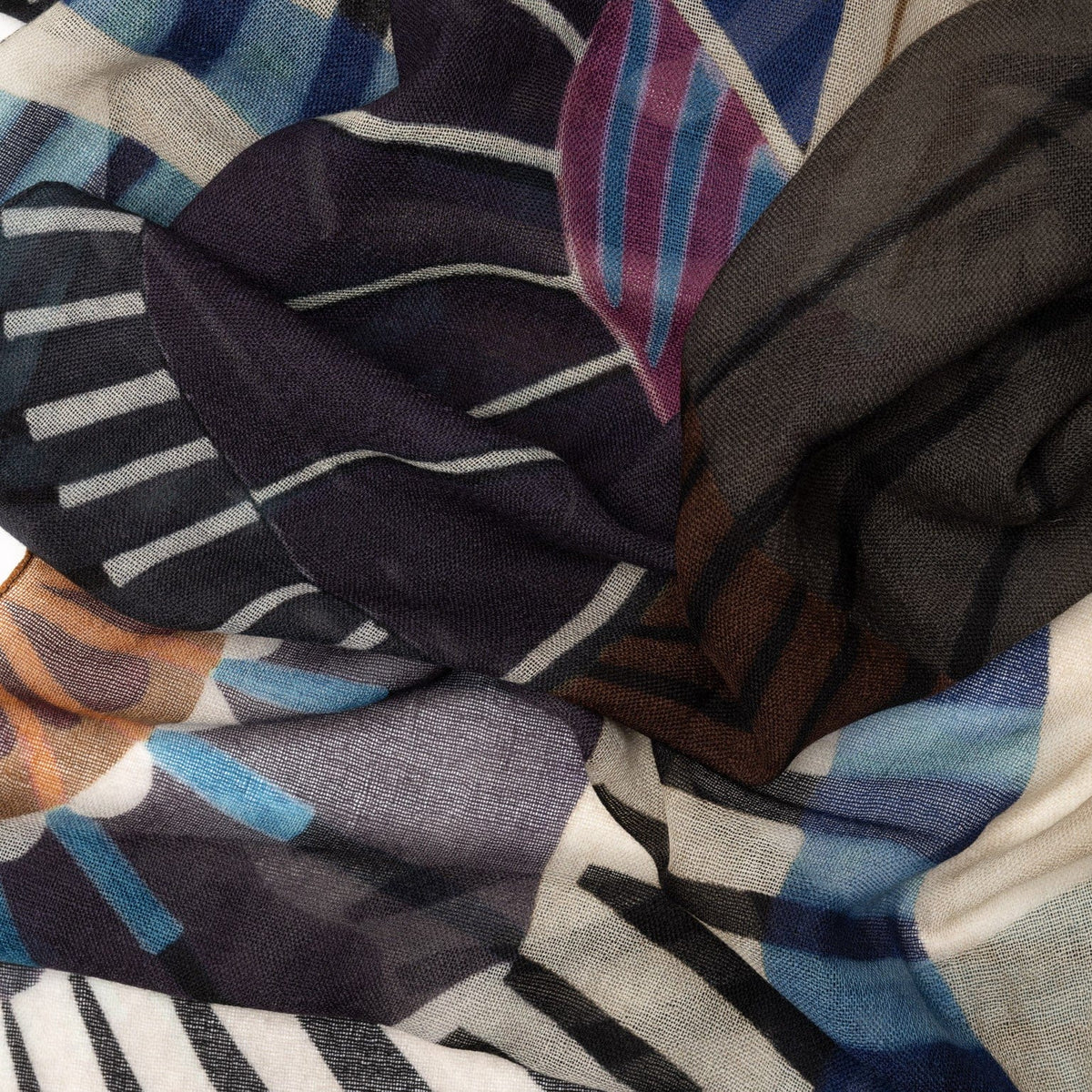 Lightweight soft wool scarf