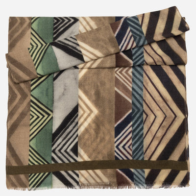 Tan Lightweight Italian Wool Scarf