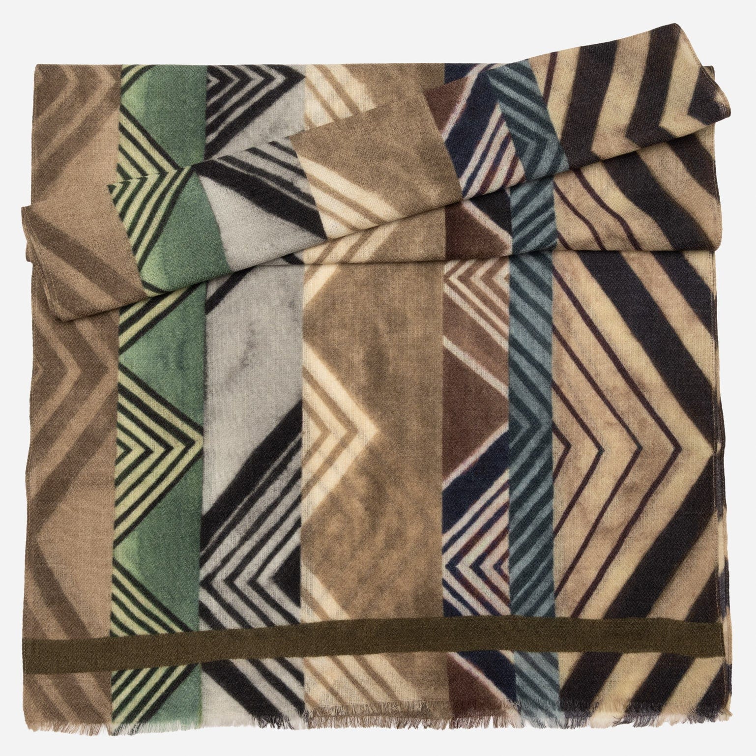 Tan Lightweight Italian Wool Scarf