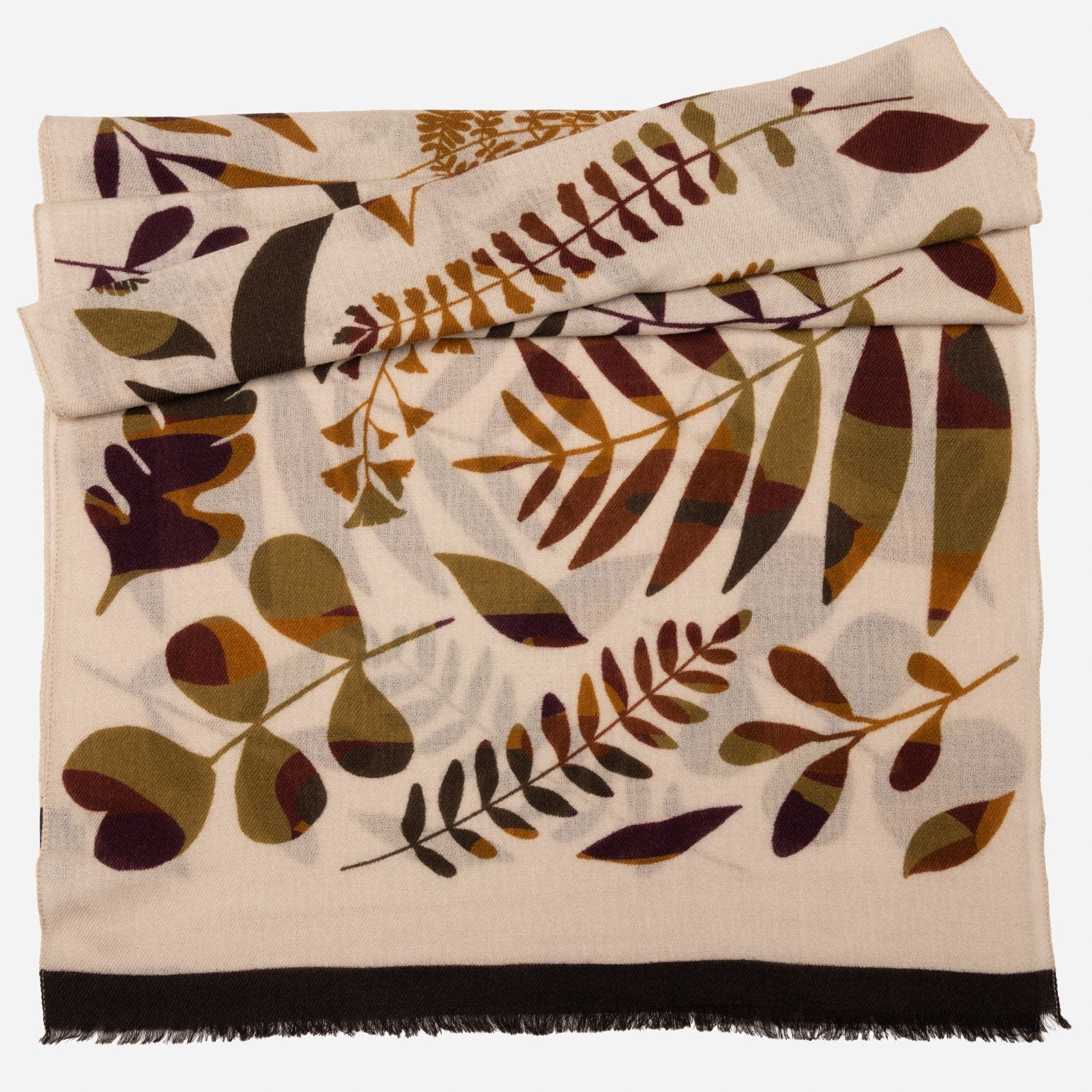 Beige Lightweight Italian Wool Scarf