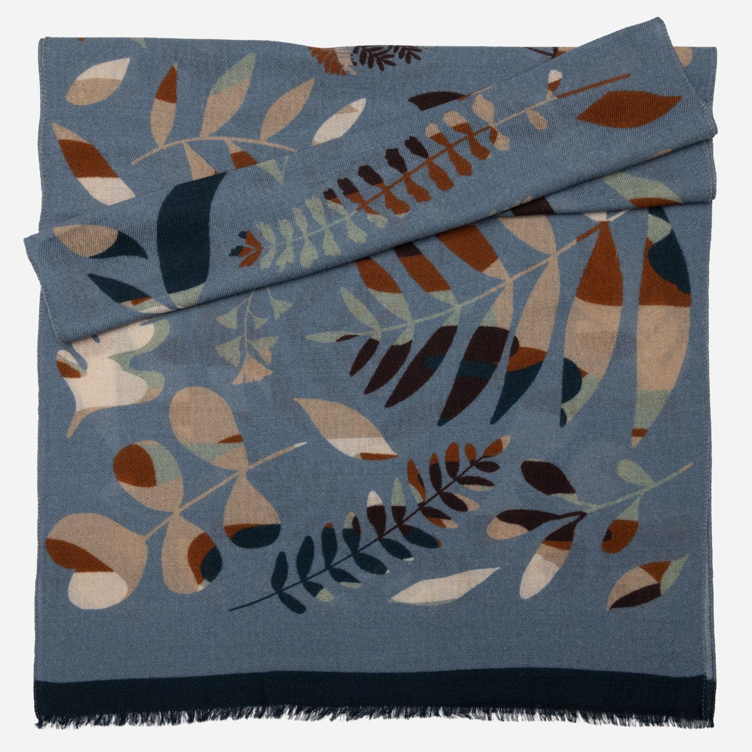 Sky Blue Lightweight Italian Wool Scarf