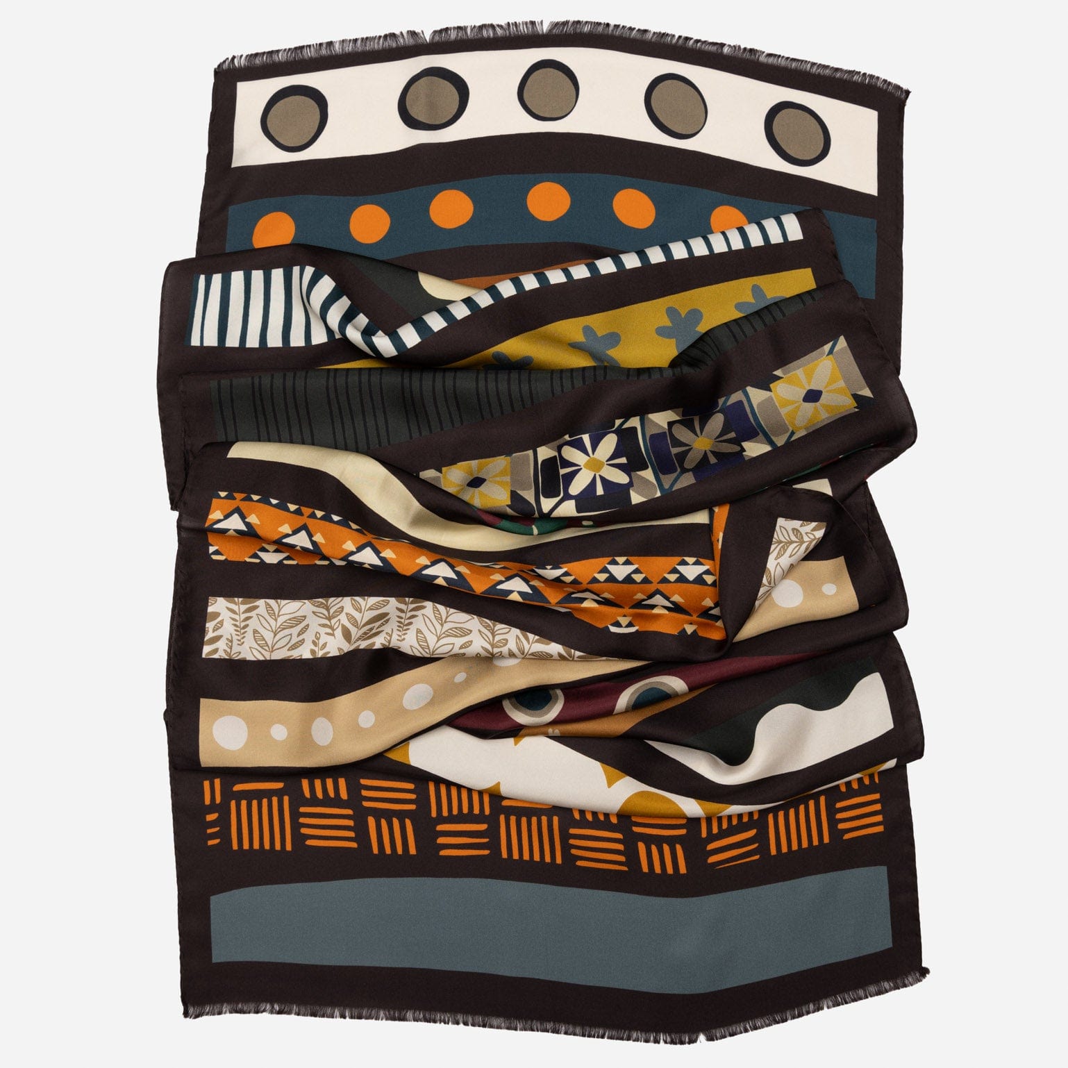 Italian Designer Women's Long Silk Scarf