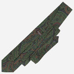 Green Paisley Handmade Italian Silk Tie