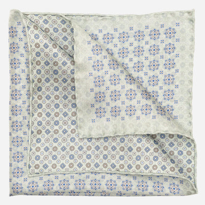 Double Sided Mint Green Silk Pocket Square