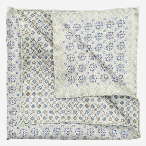 Double Sided Mint Green Silk Pocket Square