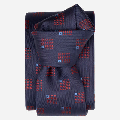 Navy Handmade Italian Silk Tie