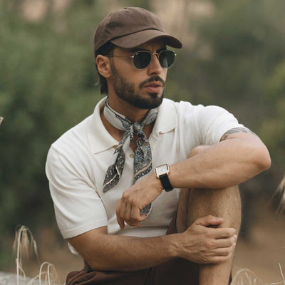 Luxury Italian silk neckerchief bandana scarf for men