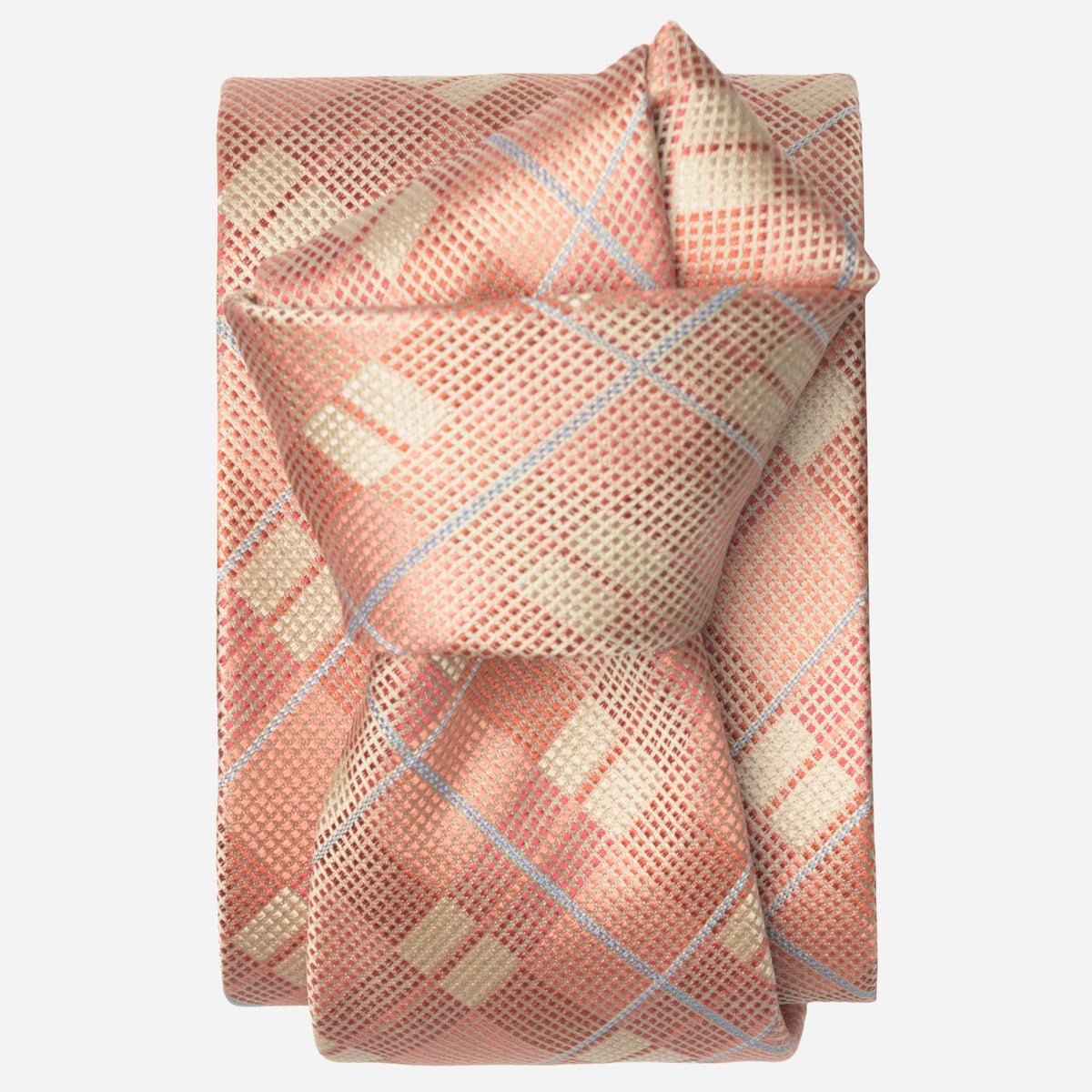 Peach Italian Designer Silk Tie for Men