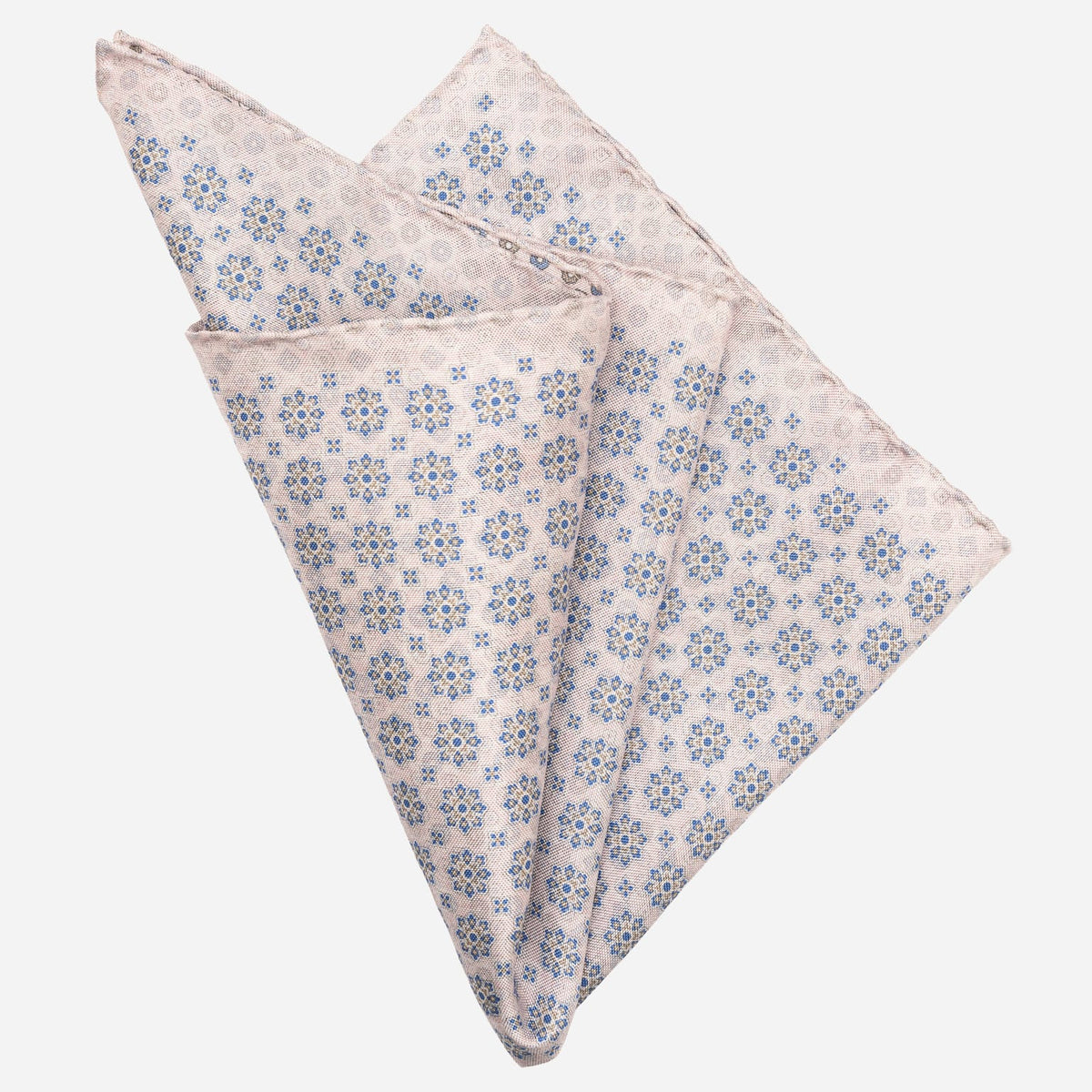Double Sided Pink Silk Pocket Square