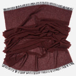 Burgundy Italian Cashmere Silk Scarf
