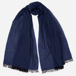 Marine Blue Italian Cashmere Scarf