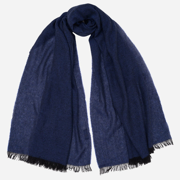 Marine Blue Italian Cashmere Scarf
