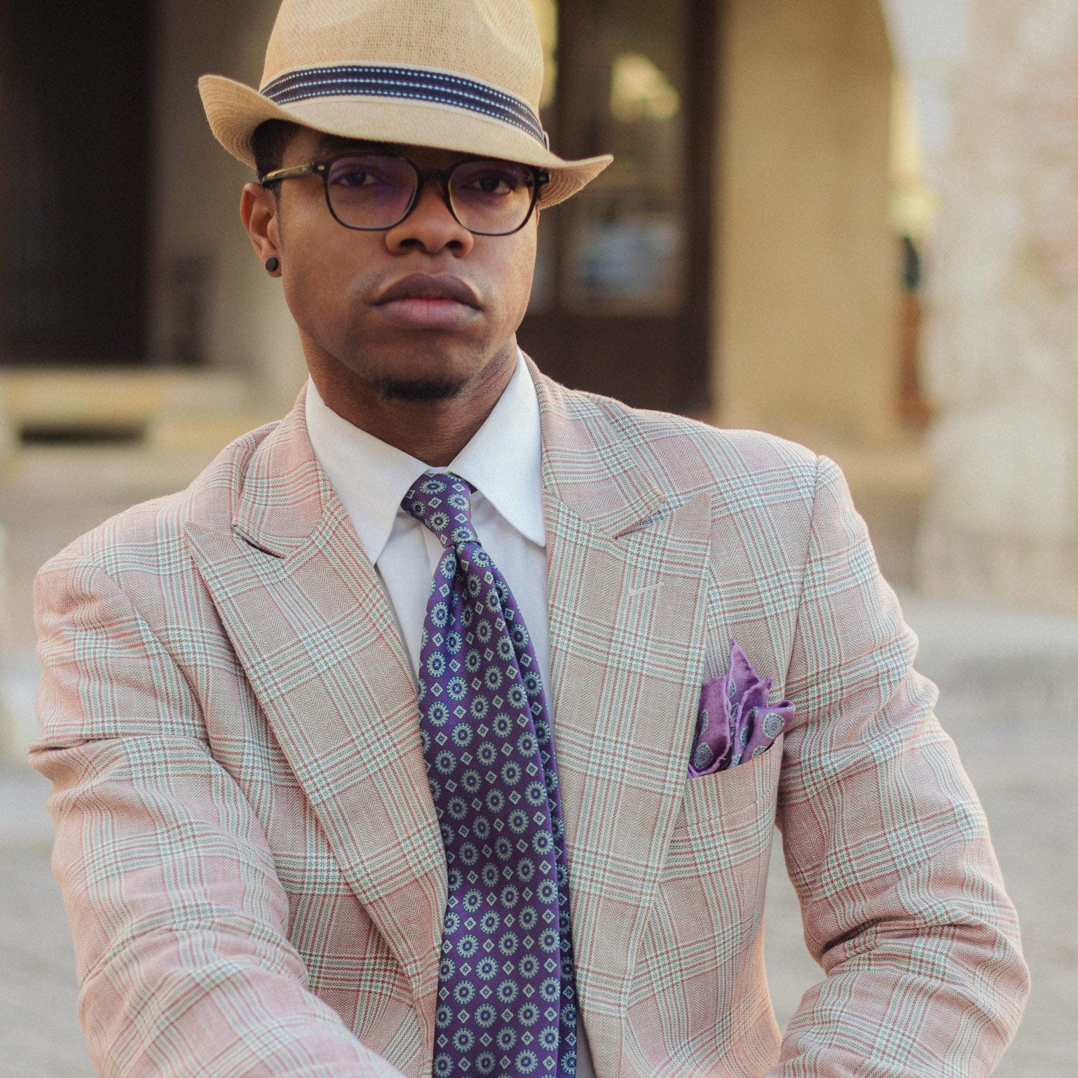 Purple Handmade Italian Silk Tie