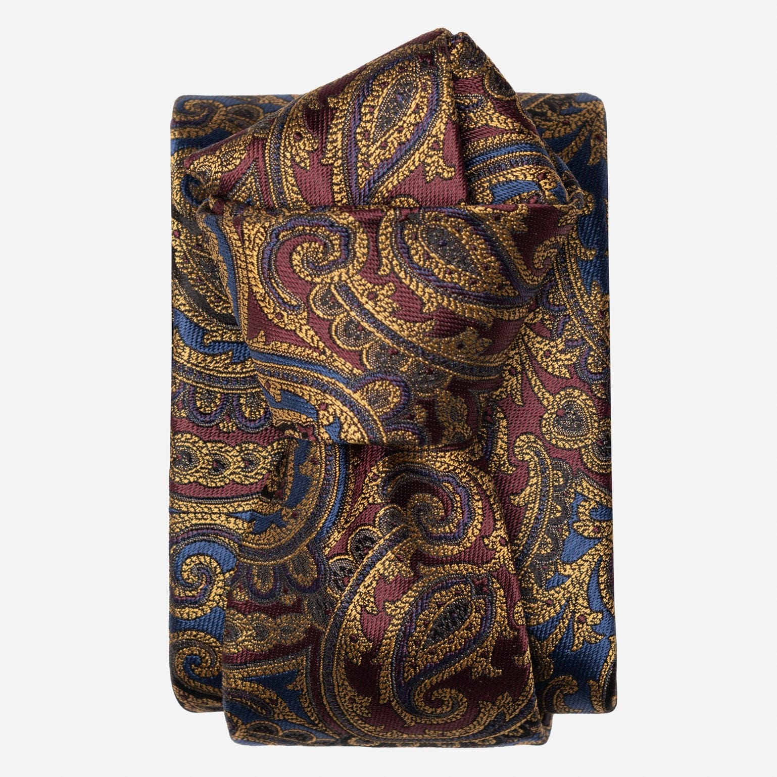 Men's Ruby and Sapphire Silk Tie