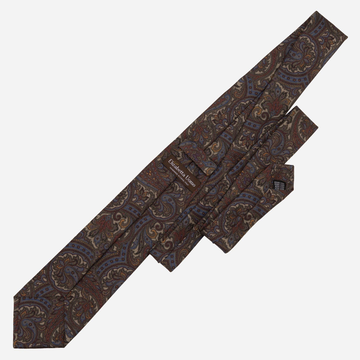 Paisley Sage Green Italian Madder Silk Tie