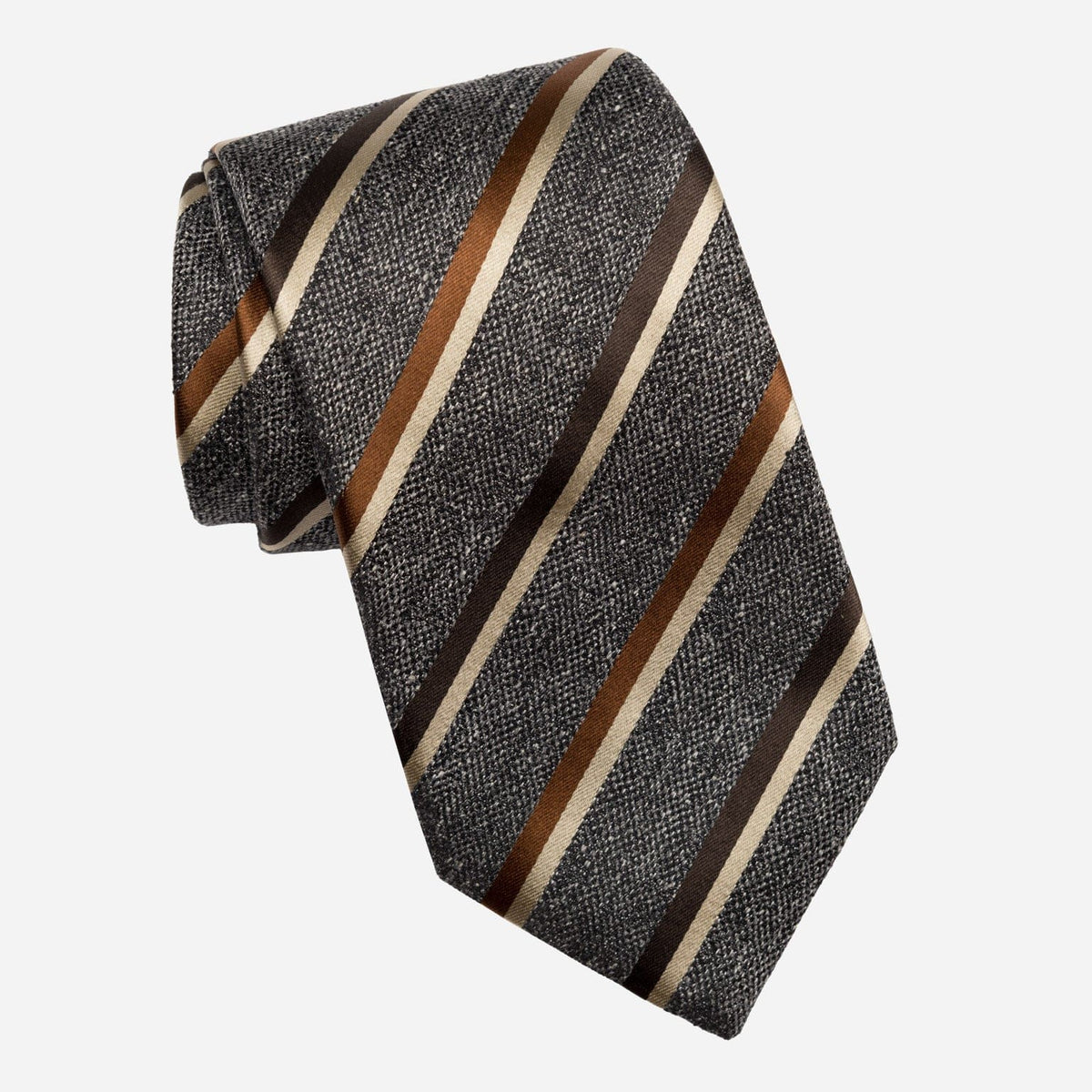 Steel Stripe Italian Silk Handmade Tie