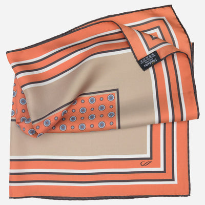 Tangerine Italian Silk Neckerchief