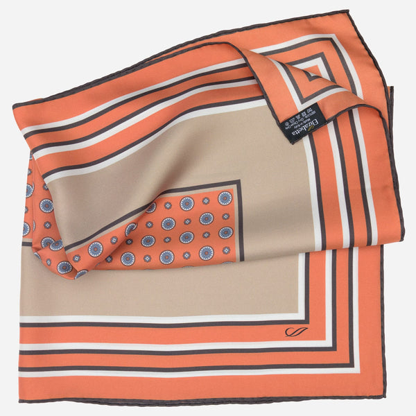Tangerine Italian Silk Neckerchief
