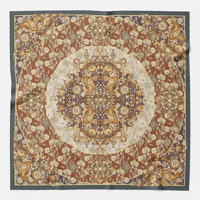 Terracotta Modal Cashmere Square Scarf