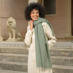 Sage Green Italian Cashmere Scarf