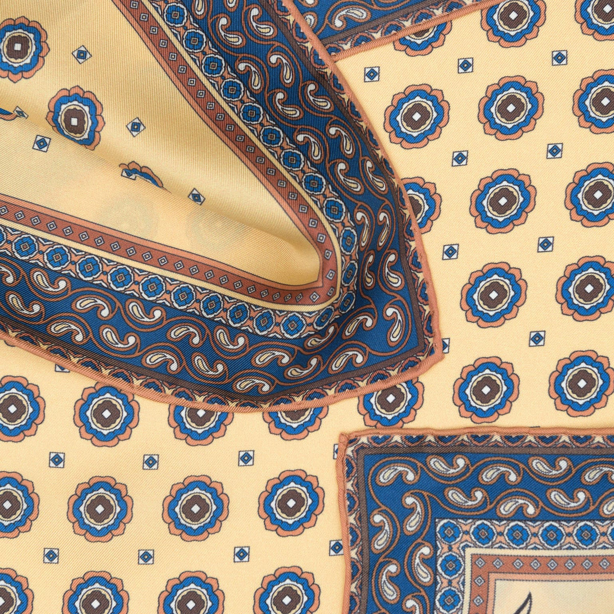 Yellow Silk Neckerchief - Made in Italy