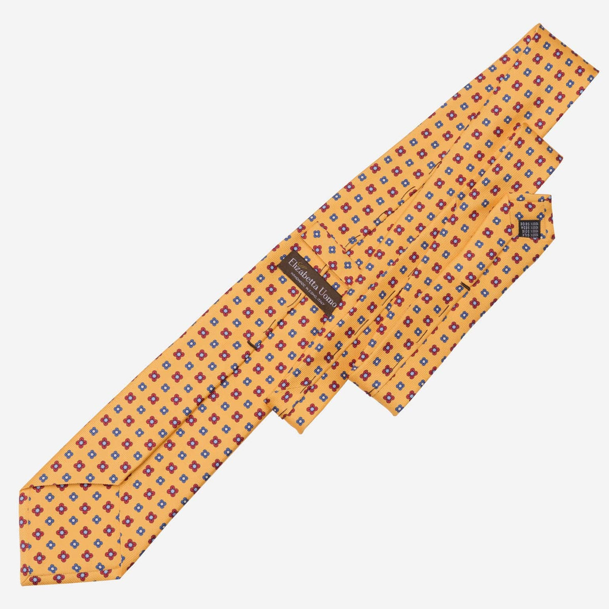 Yellow Handmade Italian Silk Necktie