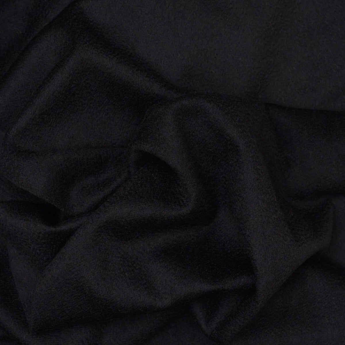 Black Felted Italian Cashmere Scarf