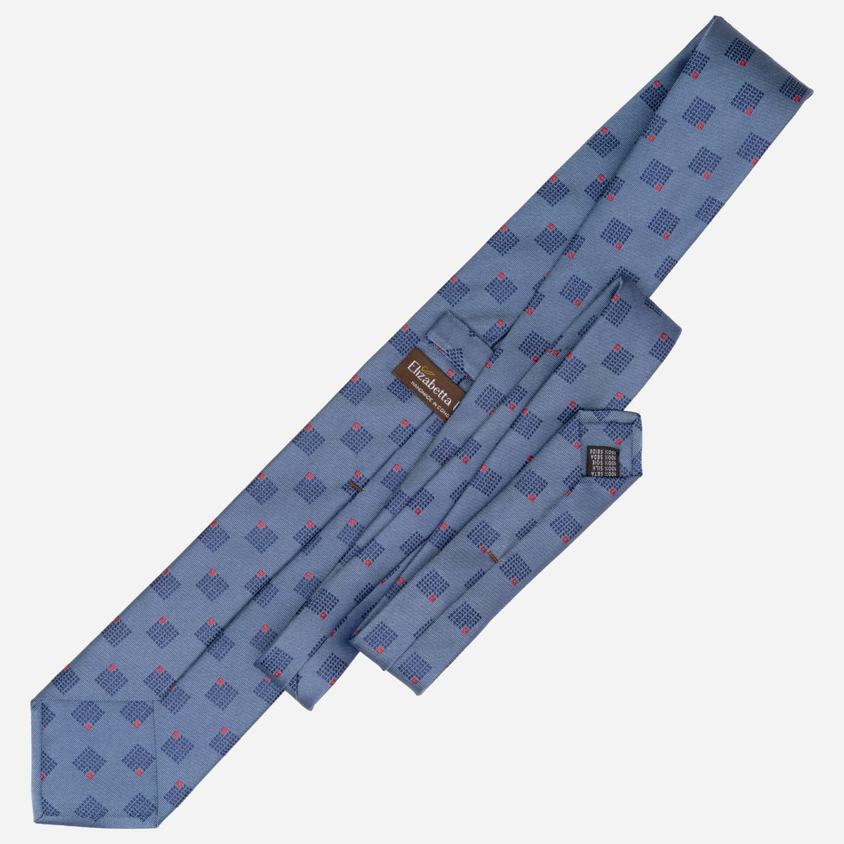 French Blue Handamade Italian Silk Tie