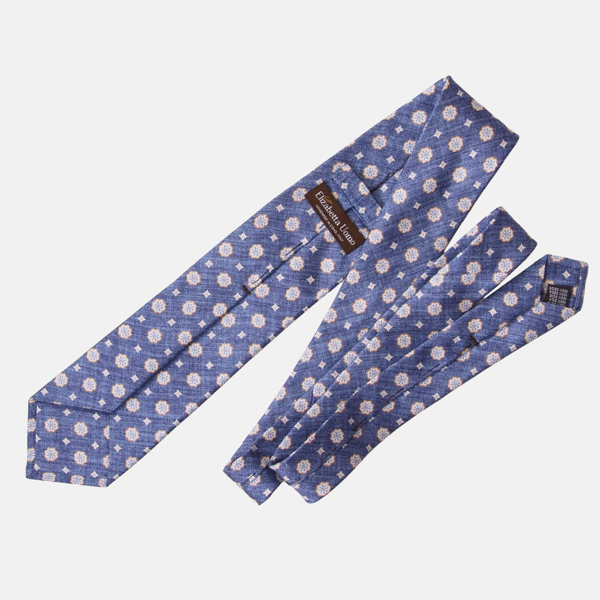 Blue Medallion Italian Silk Tie