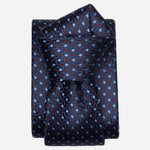 Blue Woven Pure Silk Italian Tie